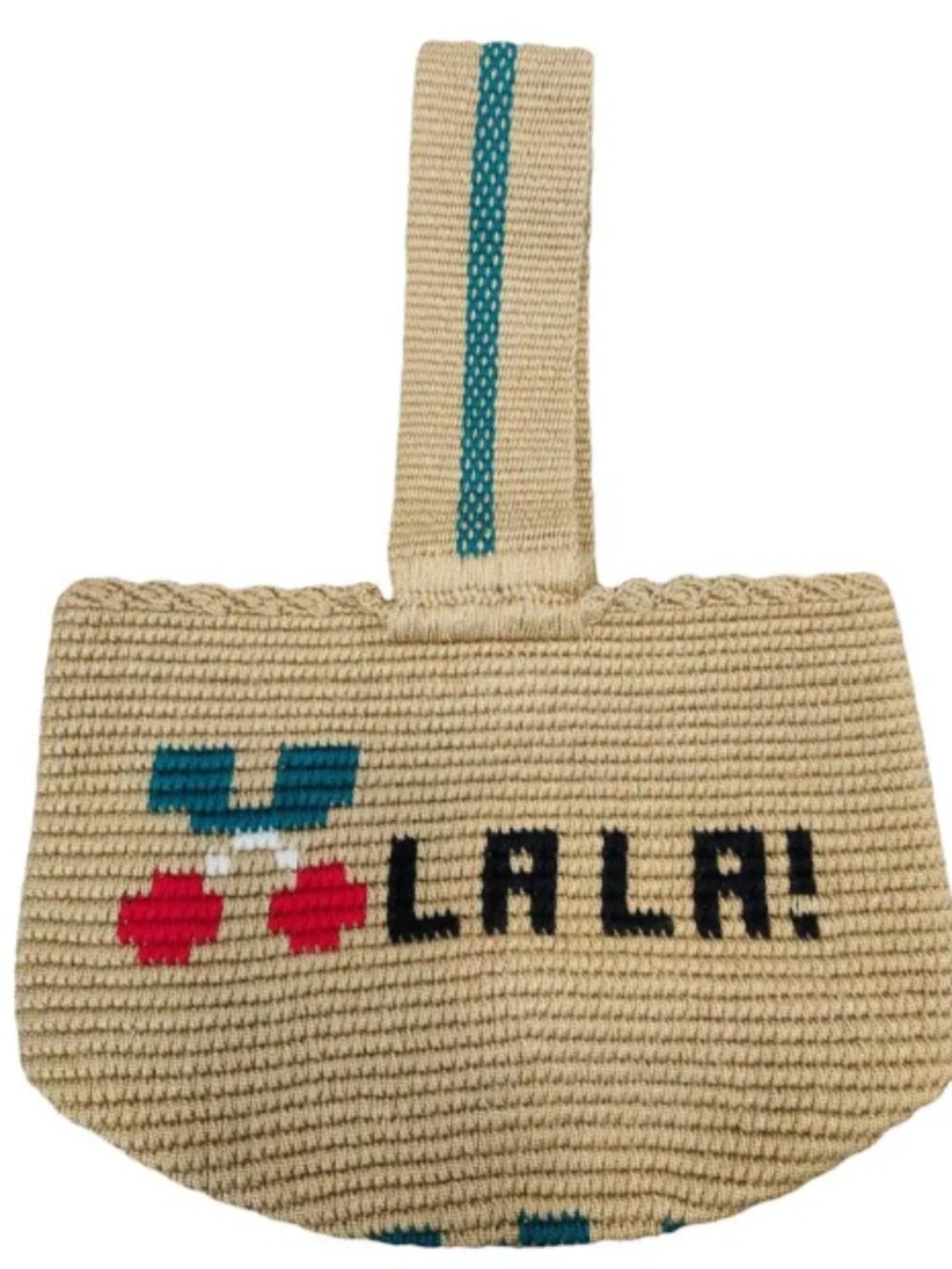 Soraya Hennessy LALA Cherry Crochet Mini Tote Bag
